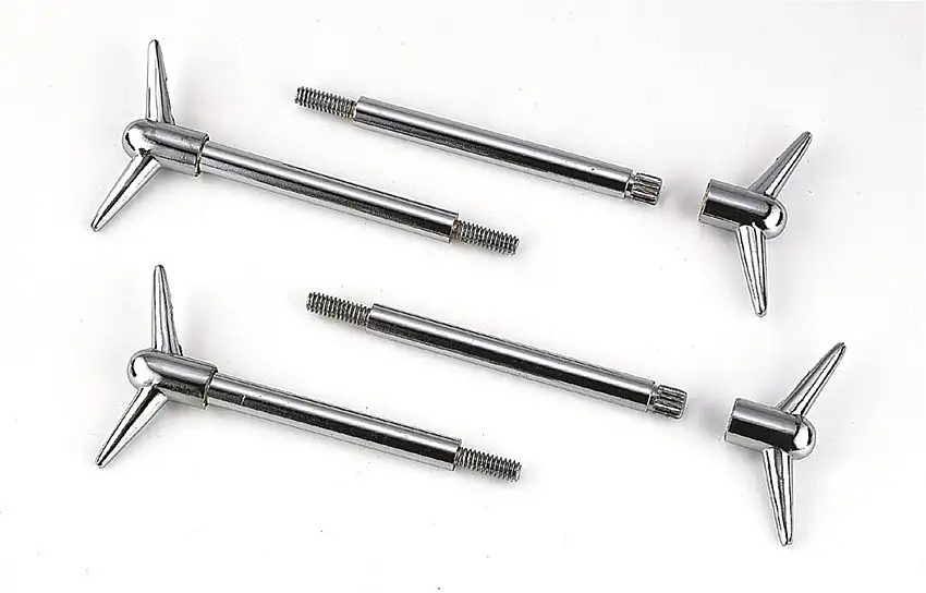 Mr. Gasket 9824 Mr. Gasket Valve Cover Y Wing Bolts - Chrome Plated - 4 pack
