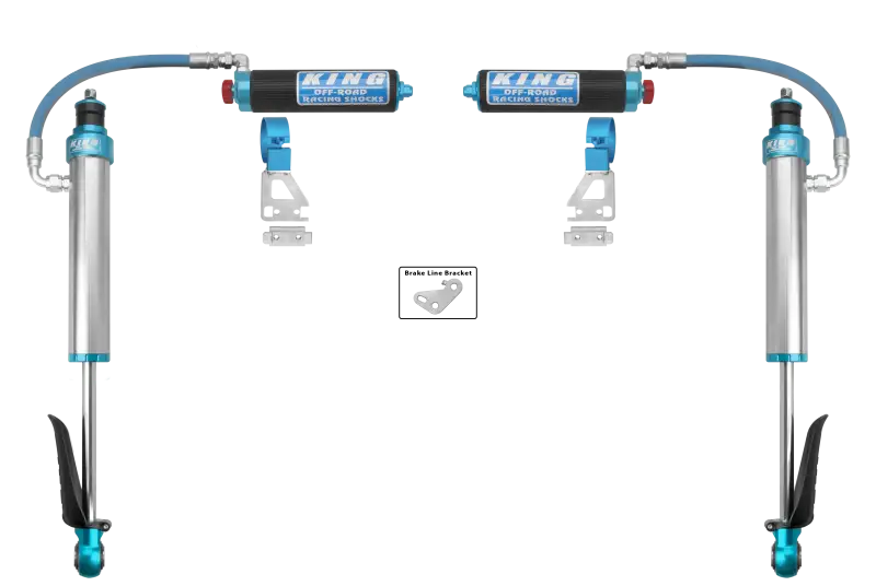 King Shocks 2024+ Toyota Tacoma 2.5 Dia Remote Reservoir Shock w/Adjuster (Pair) - Rear