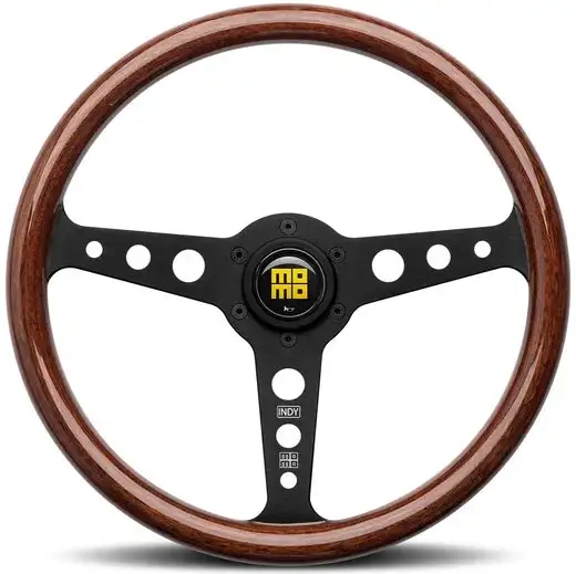 Brushed Black Indy Steering Wheel by Momo