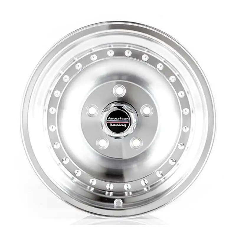 American Racing AR615165 - Outlaw I - Size 15"x10", Bolt Pattern 5x4.5, Offset (-38mm), Backspacing 4" - Machined
