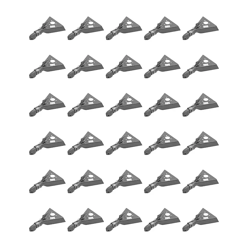 BULLDOG (30-Pack) Collar-Lok A-Frame Coupler, 2 Inch Diameter, High Profile Latch, 5,000 lbs. Capacity, Gray
