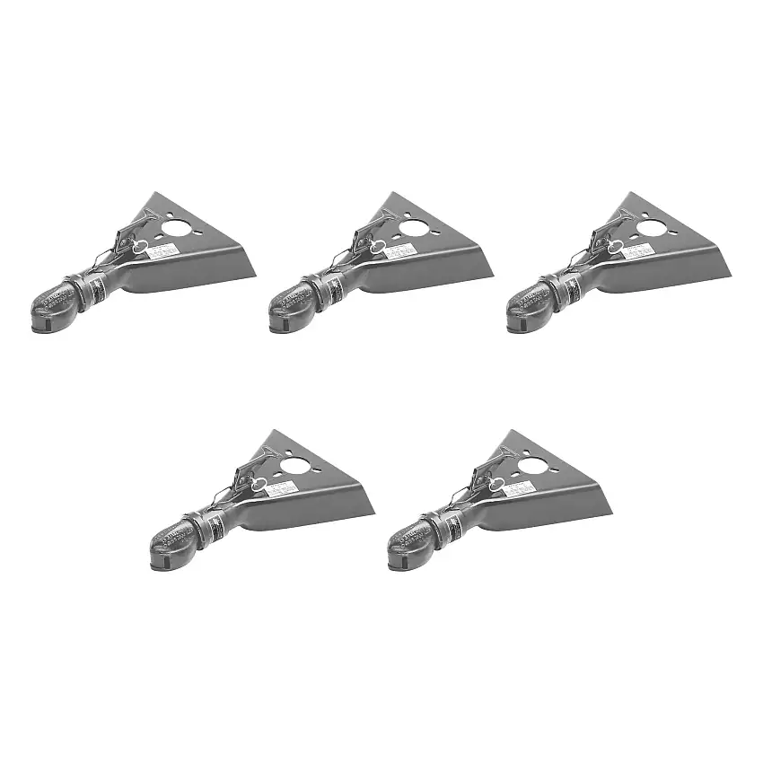 BULLDOG (5-Pack) Collar-Lok A-Frame Coupler, 2 Inch Diameter, High Profile Latch, 7,000 lbs. Capacity, Gray