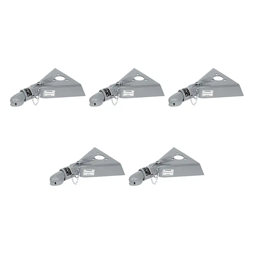 BULLDOG (5-Pack) Collar-Lok A-Frame Coupler, 2-5/16 Inch Diameter, Low-Profile Latch, 12,500 lbs. Capacity, Gray