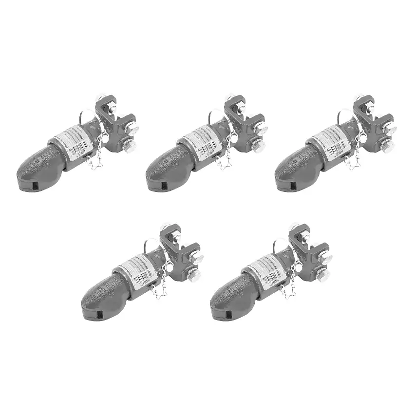 BULLDOG (5-Pack) Collar-Lok Adjustable Coupler, 2 Inch Diameter, 7,000 lbs. Capacity