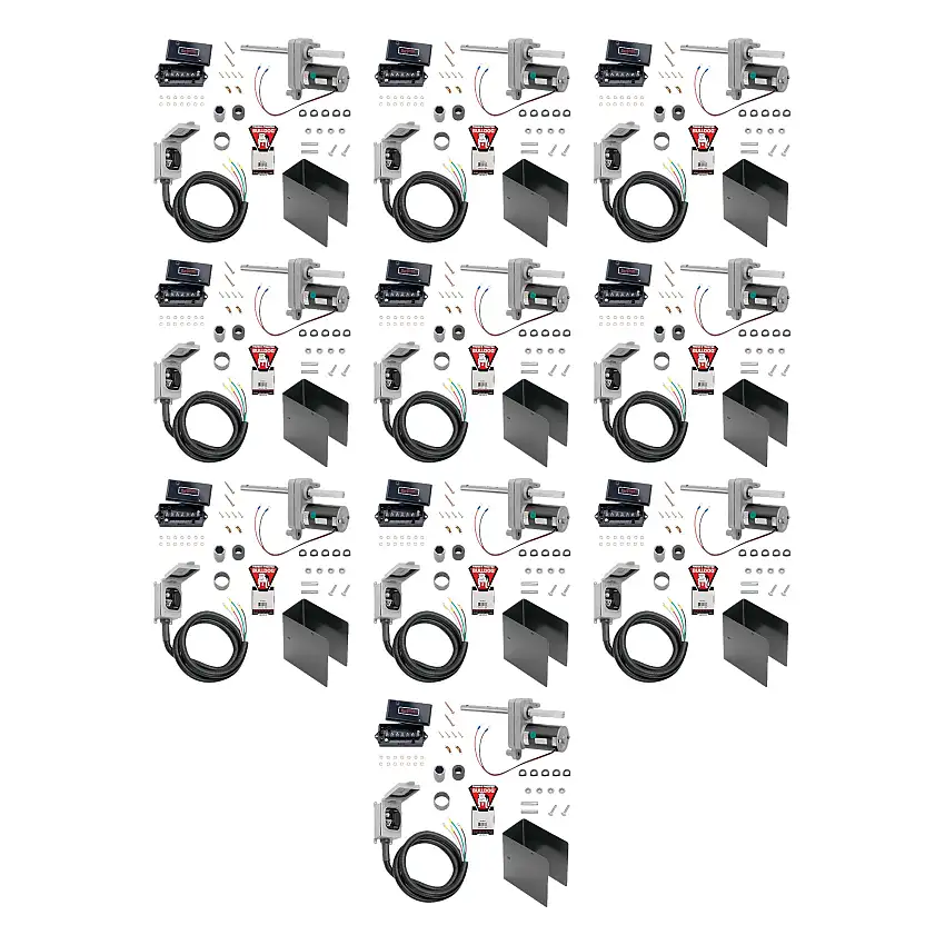 BULLDOG (10-Pack) Electric Powered Kit, Only compatible with single-speed square Bulldog jacks - 12K