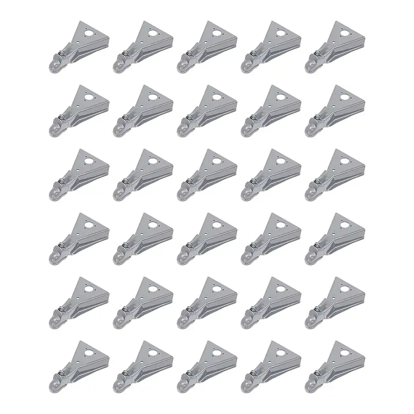BULLDOG (30-Pack) A-Frame Coupler, 2-5/16 Inch Diameter, Round Jack Hole, Weld-On, 15,000 lbs. Capacity, Gray