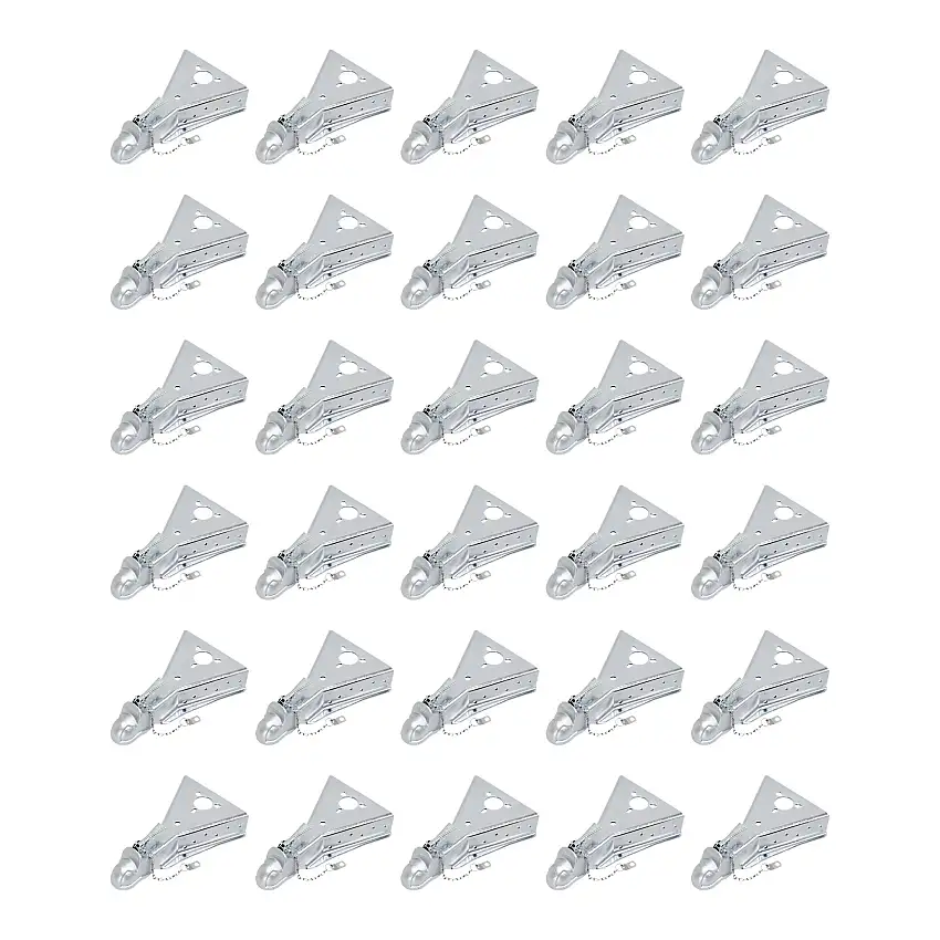 BULLDOG (30-Pack) A-Frame Coupler, 2-5/16 Inch Diameter, Round Jack Hole, Bolt-On, 15,000 lbs. Capacity, Silver