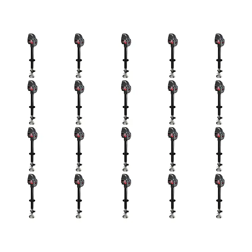 BULLDOG (20-Pack) Powered Trailer Jack, A-Frame, 4,000 lbs. Lift Capacity, Bolt-On, 22 Inch Travel, Black Cover