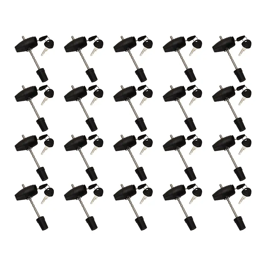 BULLDOG (20-Pack) Trailer Coupler Lock, Adjustable, 360 Degree Head