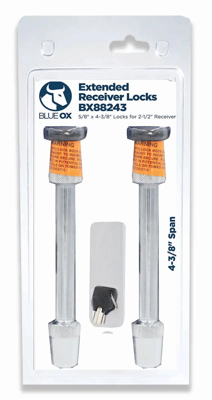 Blue OX BX88423 Trailer Hitch Receiver Lock