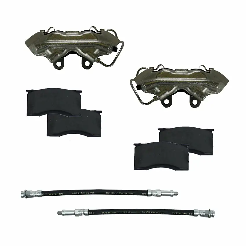 LEED Brakes CC0001 Front Kit with Zinc Plated Calipers