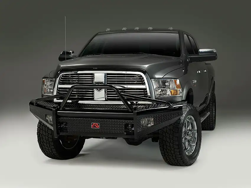Fab Fours DR03-S1062-1 Black Steel Front Ranch Bumper