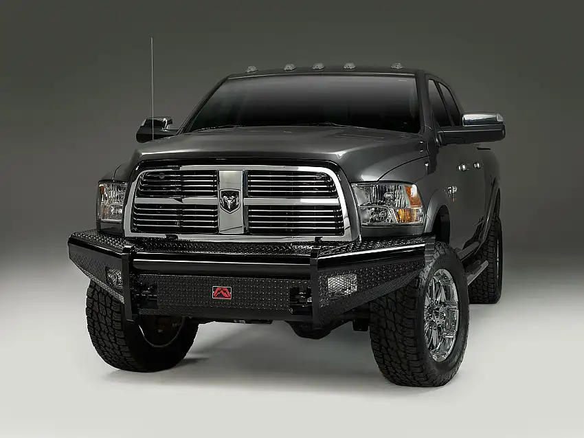 Fab Fours DR94-S1561-1 Black Steel Front Ranch Bumper