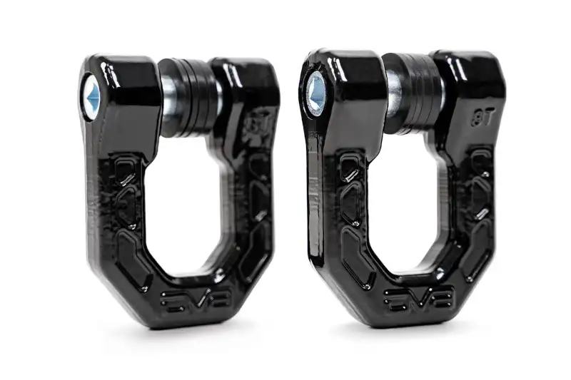 DV8 Off-Road Elite Series D-Ring Shackles (Pair) | UNSK-01BL
