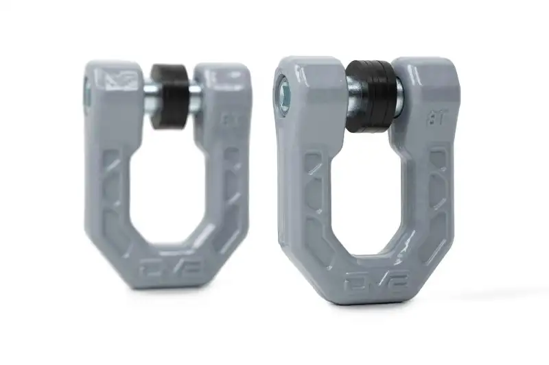 DV8 Off-Road Elite Series Grey D-Ring Shackles (Pair) | UNSK-01GR