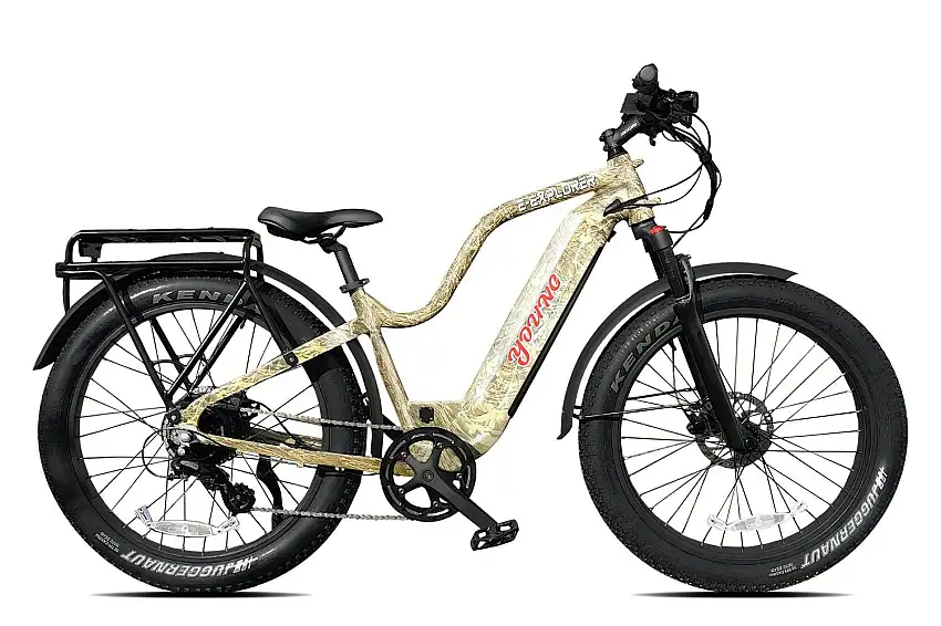 Young Electric 12803004MFDC E-Explorer Off-Road/Fat Tire Electric Bicycle 1000W 48V16Ah Size M, Desert Camo