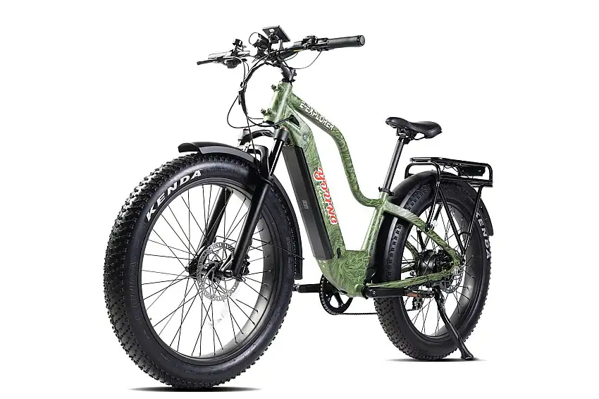 Young Electric 12803004MFFC E-Explorer Off-Road/Fat Tire Electric Bicycle 1000W 4815Ah Size M, Forest Camo