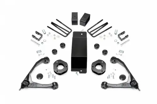 Rough Country 3.5in GMC Suspension Lift Kit (14-16 1500 Denali PU 4WD w/MagneRide, Steel) 18901