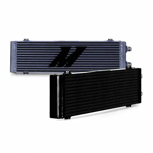 Mishimoto Universal Dual Pass Bar & Plate Oil Cooler, Large MMOC-DP-LBK