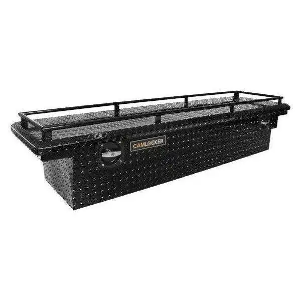 CamLocker SL71LPRLGB 71" SlimLine Truck Tool Box - Low Profile Lid - with Rail - Gloss Black