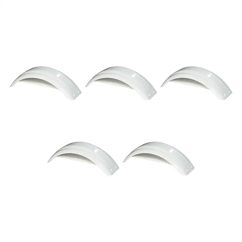 Fulton (5-Pack) Trailer Fender, 8 Inch - 12 Inch Tire Size, White