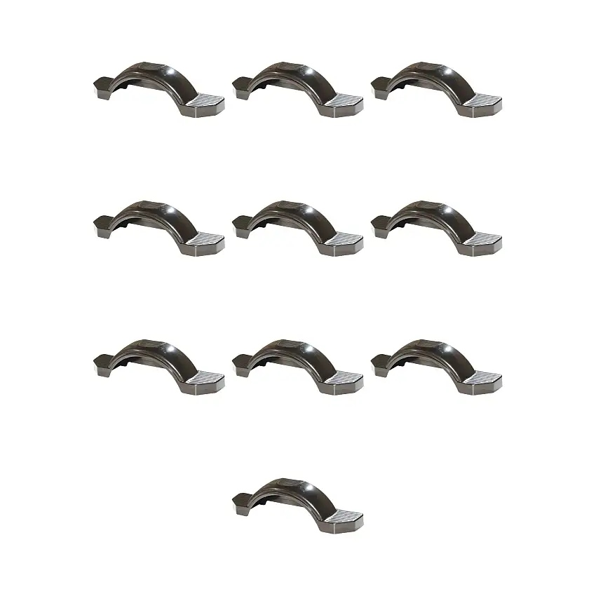Fulton (10-Pack) Trailer Fender, 12 Inch Tire Size, Black