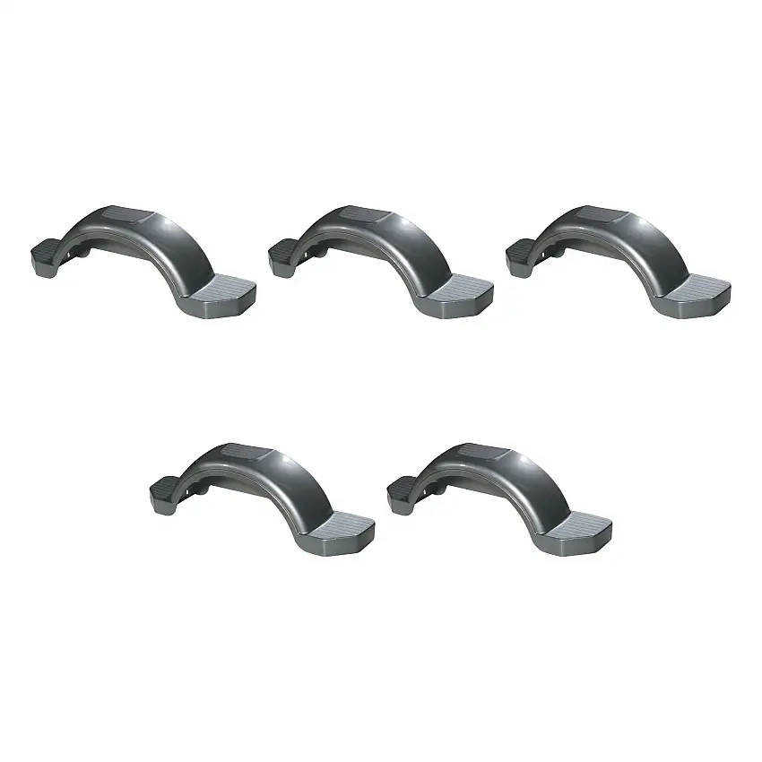 Fulton (5-Pack) Trailer Fender, 14 Inch Tire Size, Silver