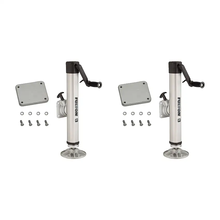 Fulton (2-Pack) F2® Marine Trailer Jack, 2,000 lbs. Lift Capacity, Sidewind, Weld-On Side Mount, 10 Inch Travel