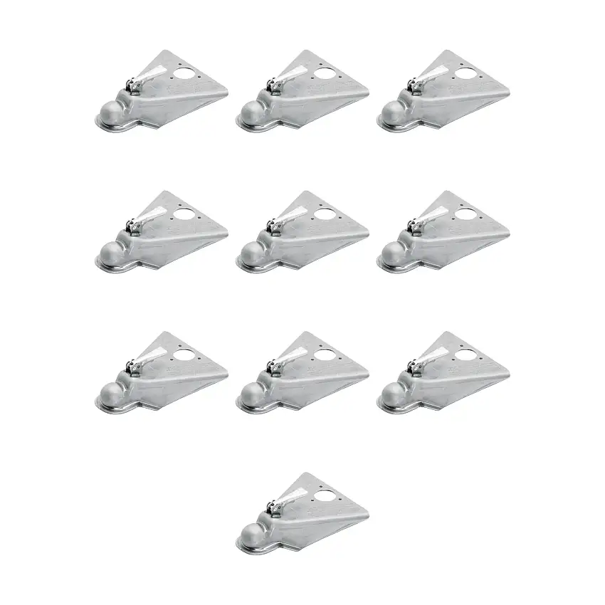 Fulton (10-Pack) A-Frame Coupler, 2-5/16 Inch Diameter, Round Jack Hole, Weld-On, 10,000 lbs. Capacity, Oily