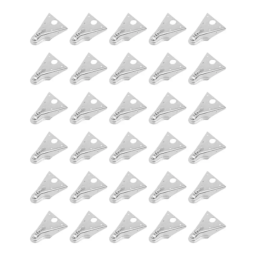 Fulton (30-Pack) A-Frame Coupler, 2-5/16 Inch Diameter, Round Jack Hole, Bolt-On, 11,000 lbs. Capacity, Silver