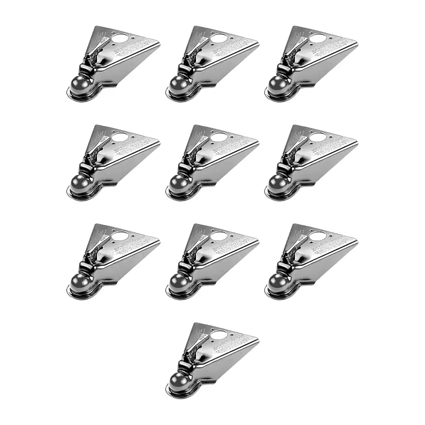 Fulton (10-Pack) A-Frame Coupler, 2-5/16 Inch Diameter, Round Jack Hole, Weld-On, 14,000 lbs. Capacity, Silver