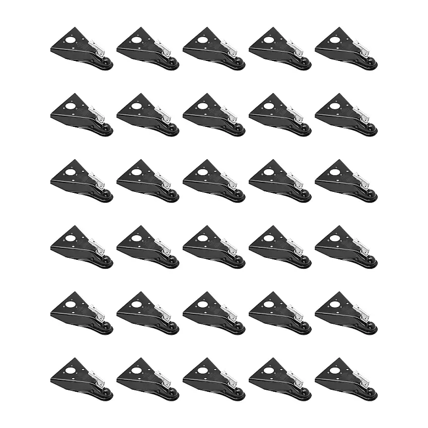 Fulton (30-Pack) A-Frame Coupler, 2 Inch Diameter, Round Jack Hole, Weld-On, 5,000 lbs. Capacity, Black