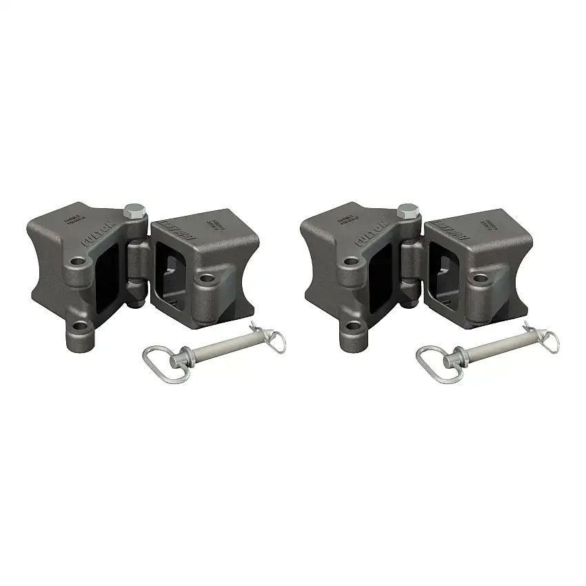 Fulton (2-Pack) Fold-Away Hinge Kit, Weld On, 5,000 lbs. Capacity, 3 Inch x 3 Inch