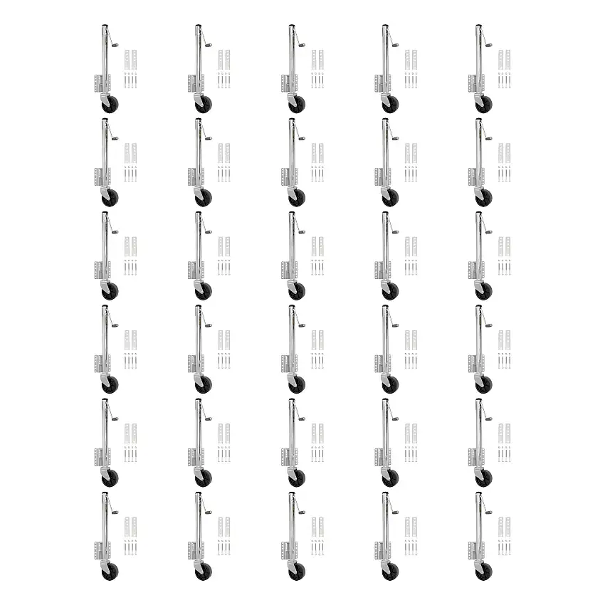 Fulton (30-Pack) Marine Trailer Jack, 1,200 lbs. Lift Capacity, Sidewind, Bolt-On Side Mount, 15 Inch Travel
