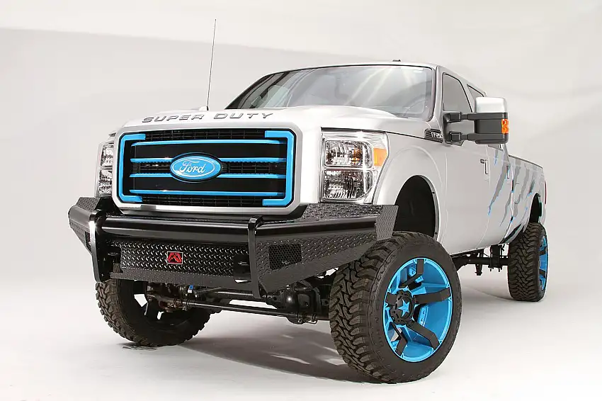 Fab Fours FS08-S1961-1 Black Steel Front Ranch Bumper