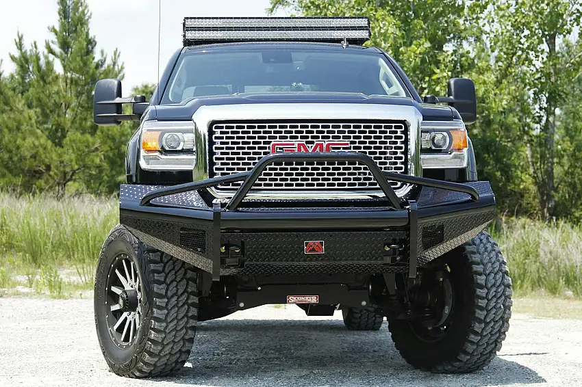 Fab Fours GM08-S2162-1 Black Steel Front Ranch Bumper
