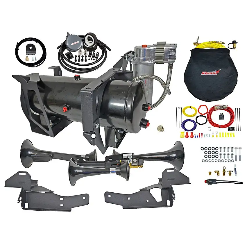Kleinn Air Horns Bolt-On Air Horn and Onboard Air System (153.3 dB) 07.5-19 Duramax