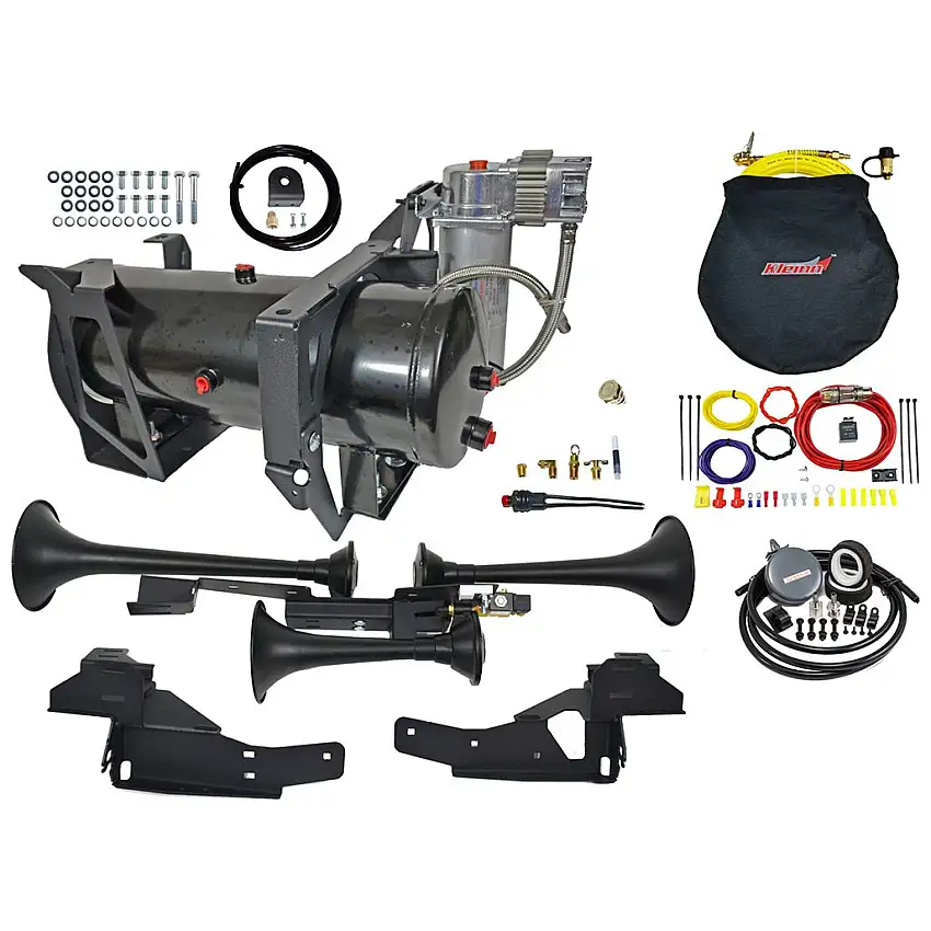 Kleinn Air Horns Bolt-On Air Horn and Onboard Air System (157.8 dB) 07.5-19 Duramax