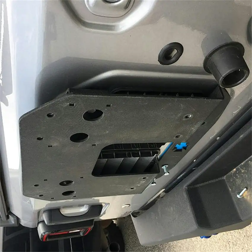 Iron Cross Automotive GP-0300 Spare Tire Relocation Plate With 3rd Brake Light Relocation