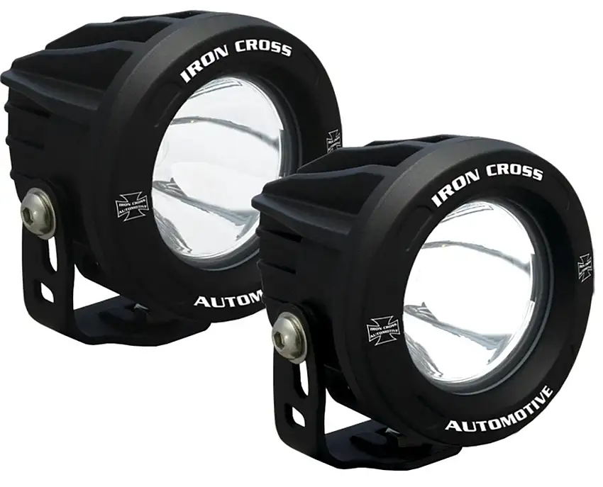 Iron Cross Automotive OP3R-ICKIT 3.75" LED Light Kit, 860 Lumen Each, 10 Degree Beam