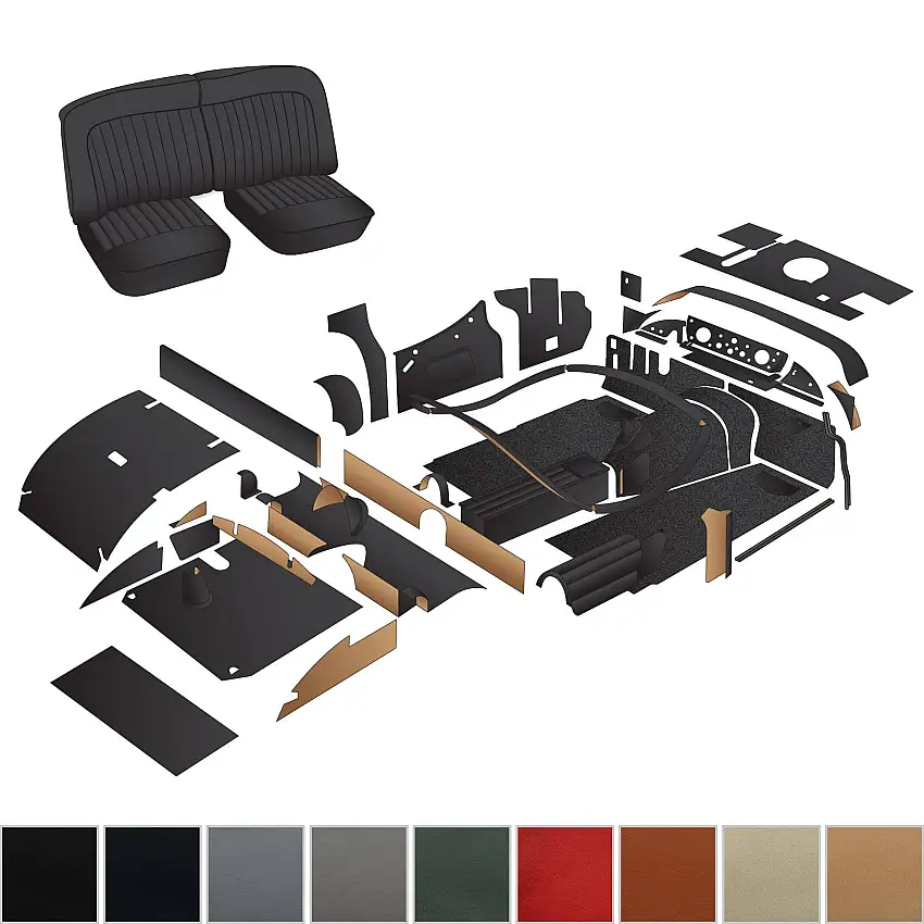 Complete Interior Kit, XK140 Roadster
