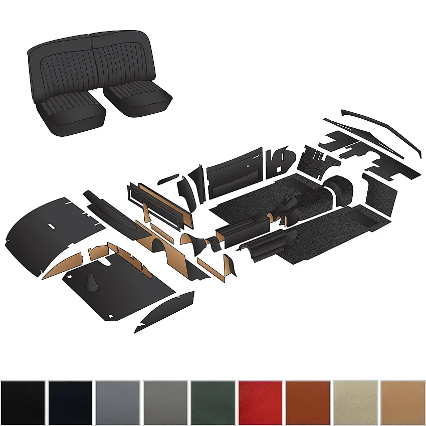 Complete Interior Kit, XK140 DHC