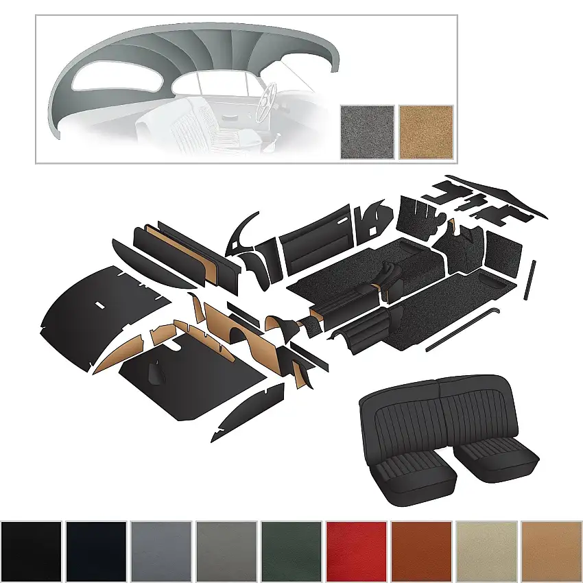 Complete Interior Kit, XK140 FHC