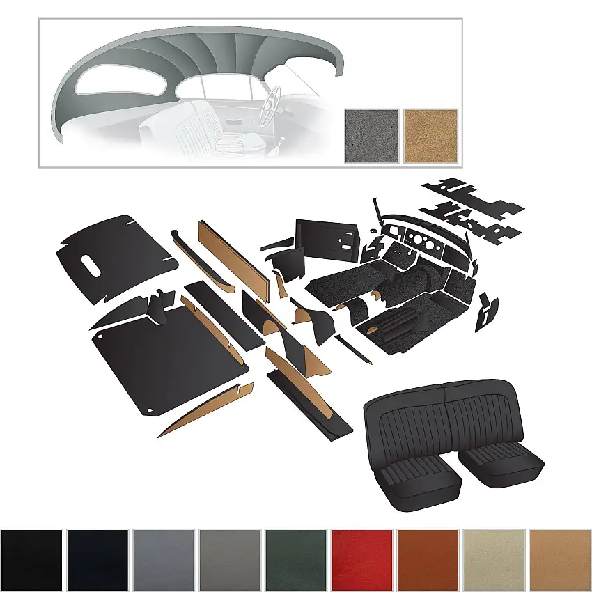 Complete Interior Kit, XK150 FHC