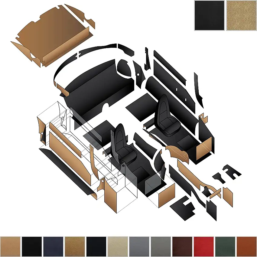 Interior Kit, E-Type 3.8 Roadster