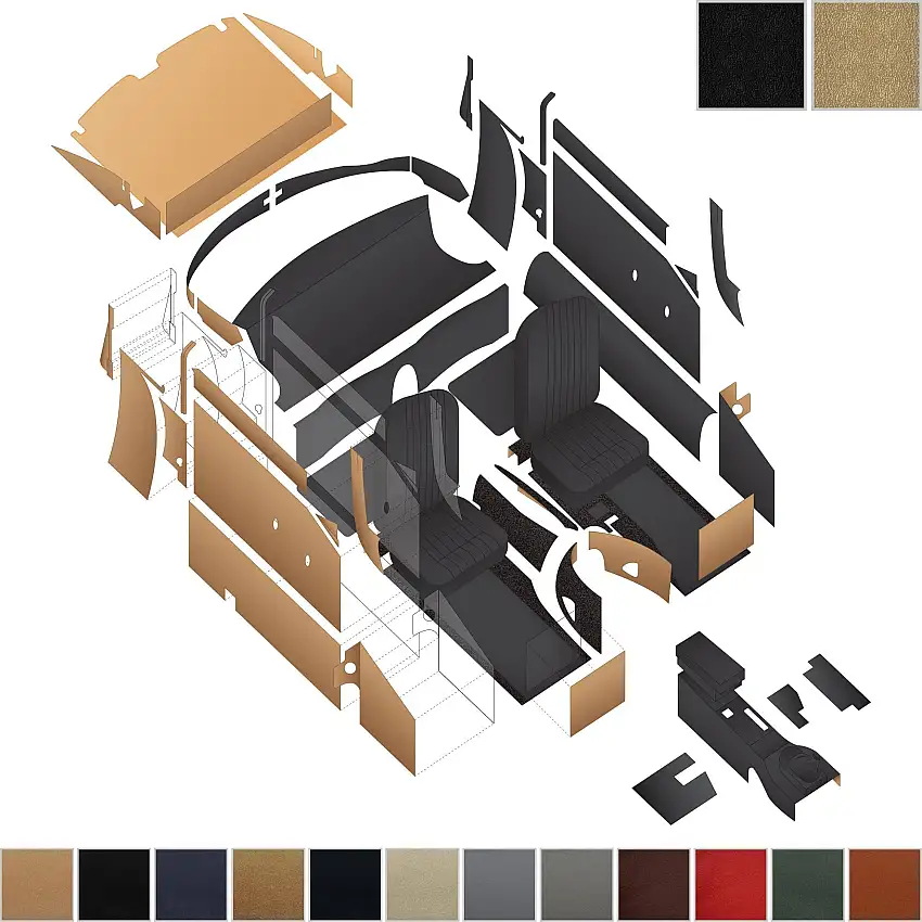 Interior Kit, Tan, E-Type 4.2 Ser. I Coupe