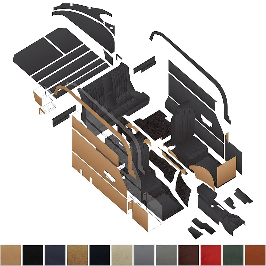 Interior Kit, E-Type Ser. II 2+2