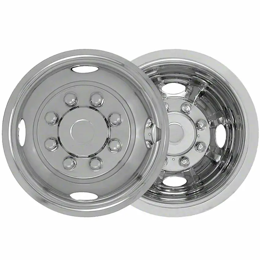 Coast to Coast International IWCN816X 16 In Wheels Front And Rear Stainless Push On 8 Lug 4 Hand Hole Wheels Set Of 4