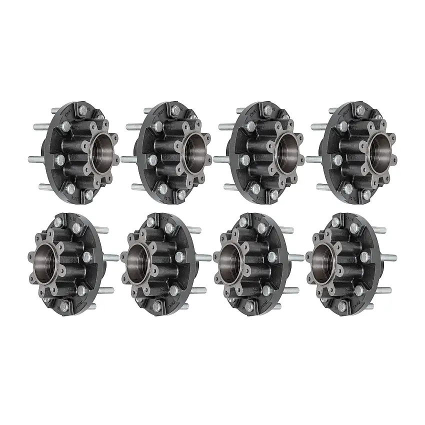 Lippert (8-Pack) 16K Threaded Trailer Idler Hub - , 8 on 275 mm, 17-1/2" Wheel, M22 Studs, Grease - Heavy-Duty Trailer Component