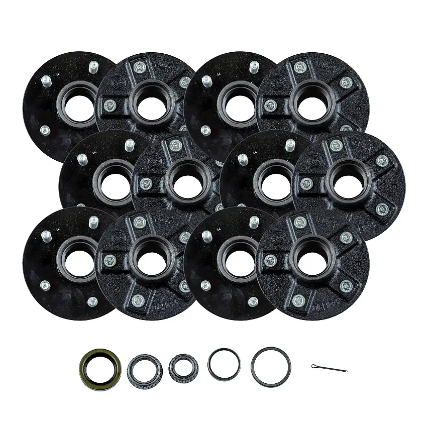 Lippert (6-Pack) 2200 lbs Idler Hub, 5 on 4.5"; 6.5" Hub Flange - 2,200 (with Bearing Cone Kit) - Heavy-Duty Trailer Component